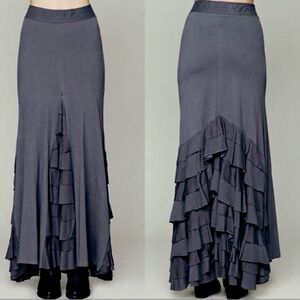 Free people FP Beach Rizzo Ruffled Maxi Skirt